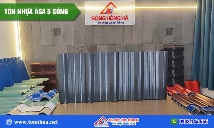 Tôn nhựa ASA 5 sóng