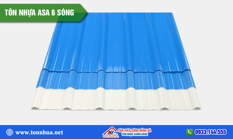 Tôn nhựa ASA 6 sóng