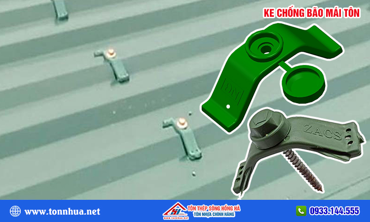 Ke chống bão cho mái tôn