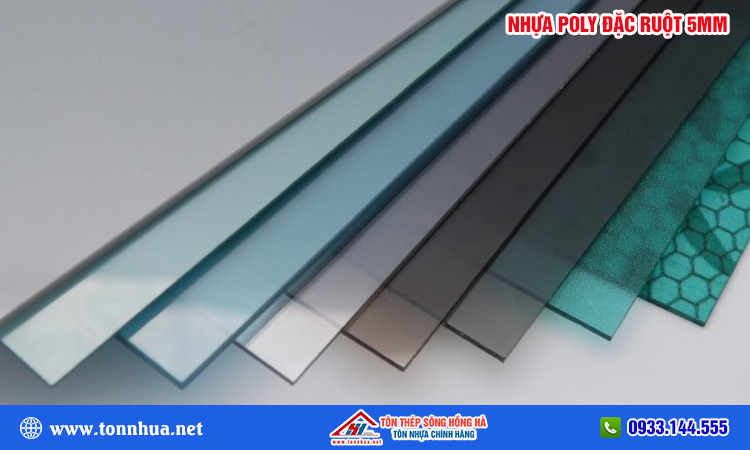 Tấm polycarbonate đặc ruột 5mm