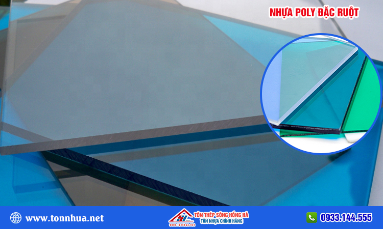 Tấm nhựa polycarbonate đặc ruột