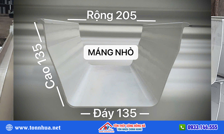 Máng xối vuông 205