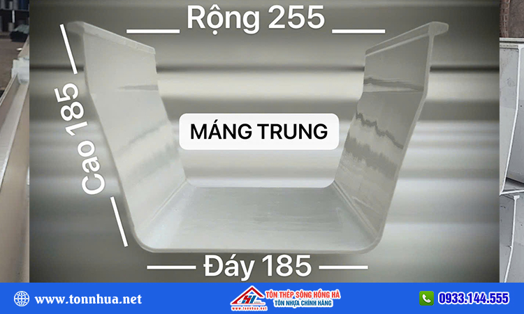 Máng xối vuông 255