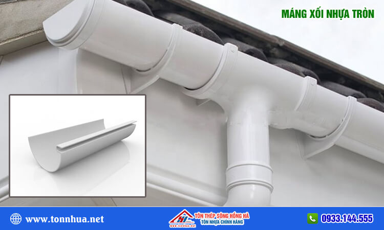 Máng xối nhựa tròn 