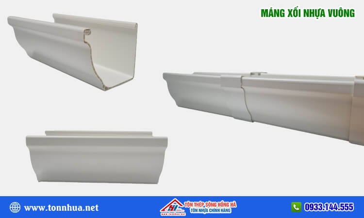 Máng xối nhựa vuông 