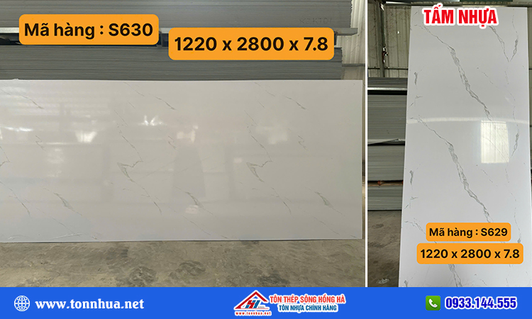 Tấm nhựa giả đá s629