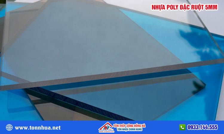 Tấm polycarbonate đặc ruột 5mm