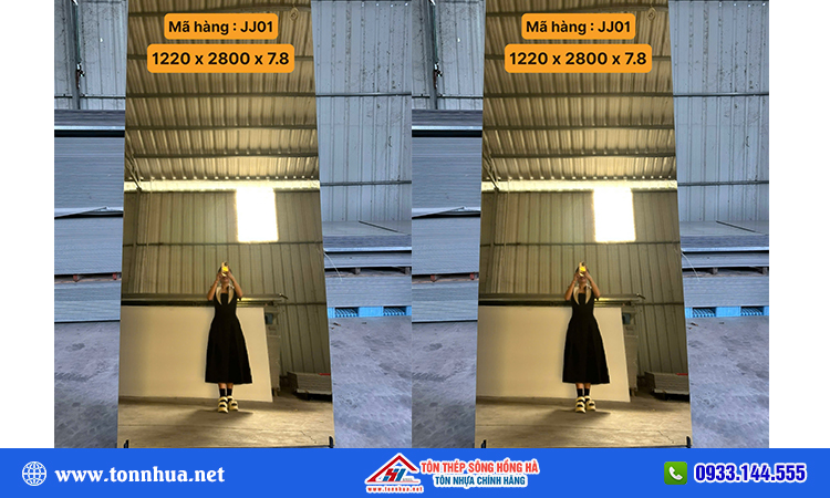 Tấm ốp tường than tre tráng gương JJ01