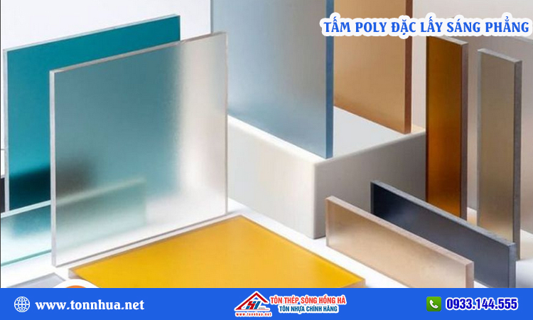 Tấm poly đặc lấy sáng phẳng