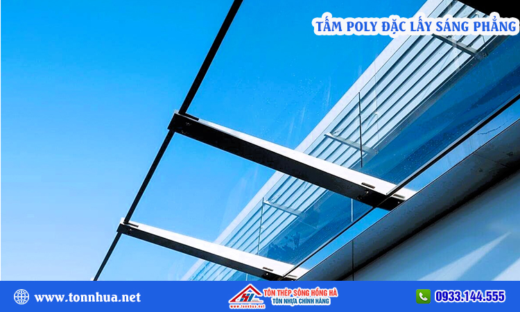 Tấm poly đặc lấy sáng phẳng