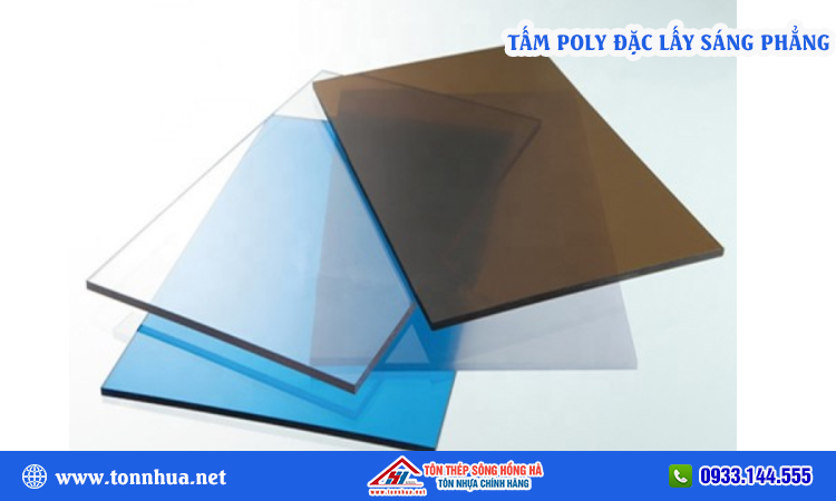 Tấm poly đặc lấy sáng phẳng
