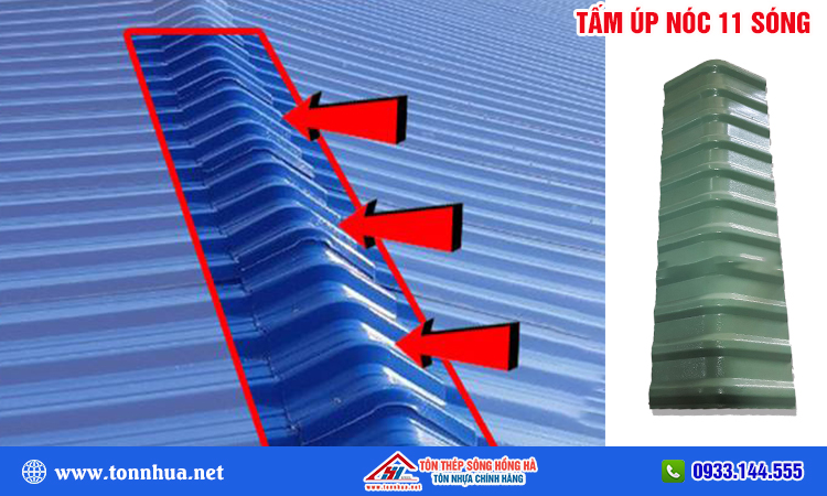Tấm úp nóc 11 sóng