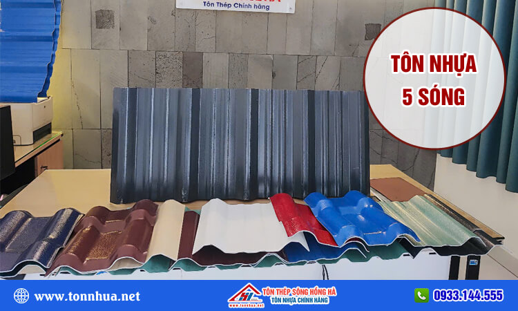 Tôn nhựa 5 sóng 