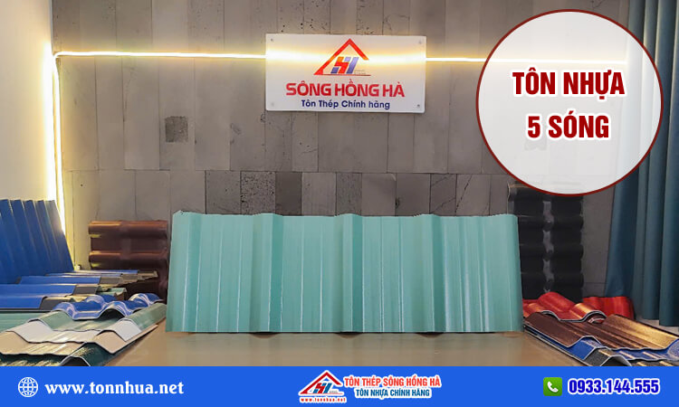Tôn nhựa 5 sóng 