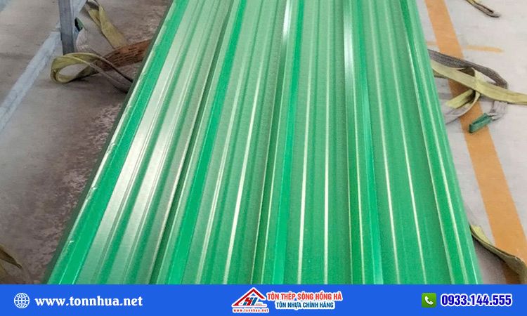 Tôn nhựa 5 sóng màu xanh lá