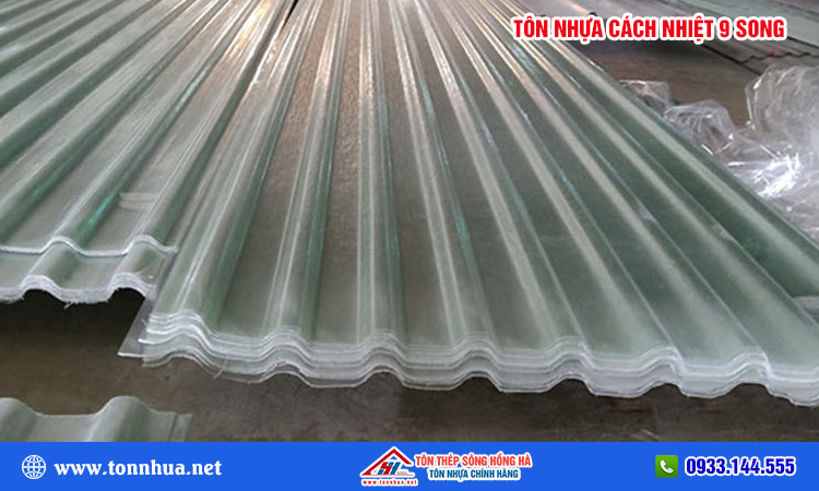 Tôn nhựa cách nhiệt 9 sóng