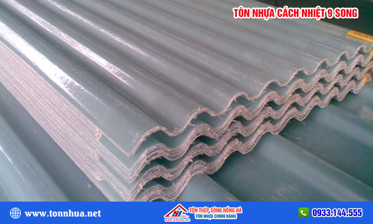 Tôn nhựa cách nhiệt 9 sóng