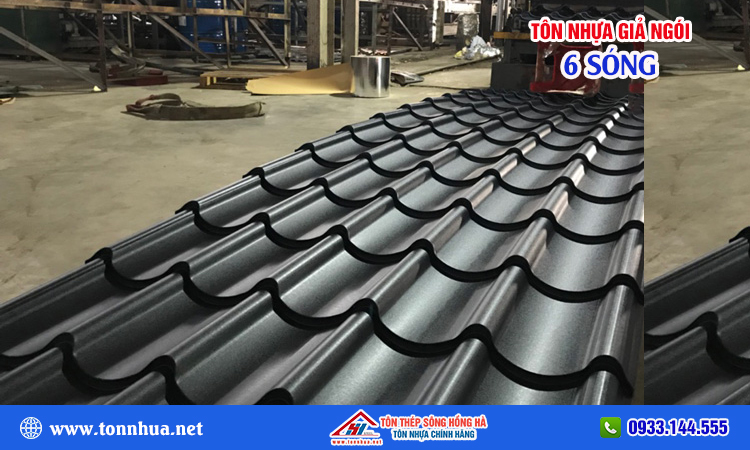 Tôn nhựa giả ngói 6 sóng