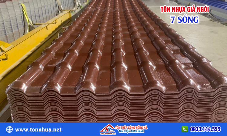 Tôn nhựa giả ngói 7 sóng