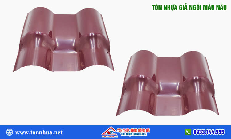 Tôn nhựa giả ngói màu nâu