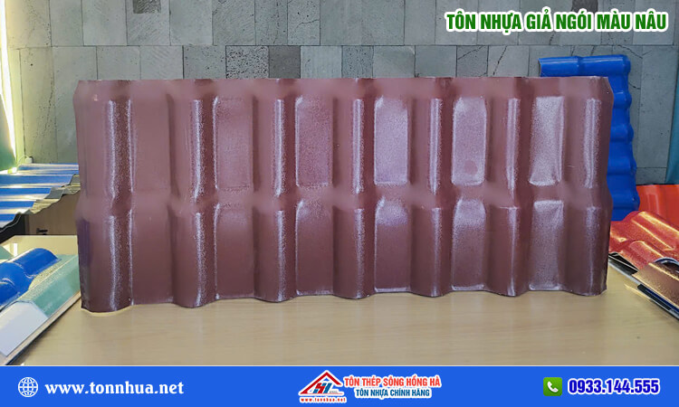 Tôn nhựa giả ngói màu nâu