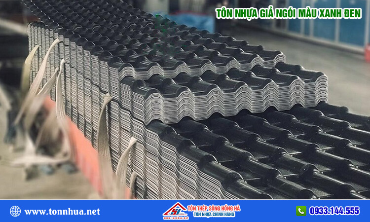 Tôn nhựa giả ngói màu xanh đen