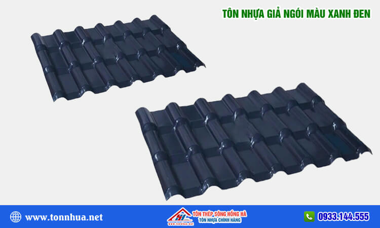 Tôn nhựa giả ngói màu xanh đen