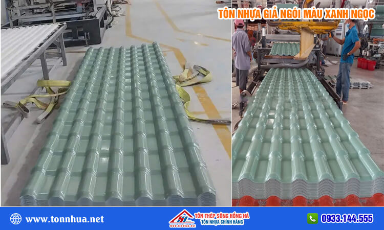 Tôn nhựa giả ngói màu xanh ngọc