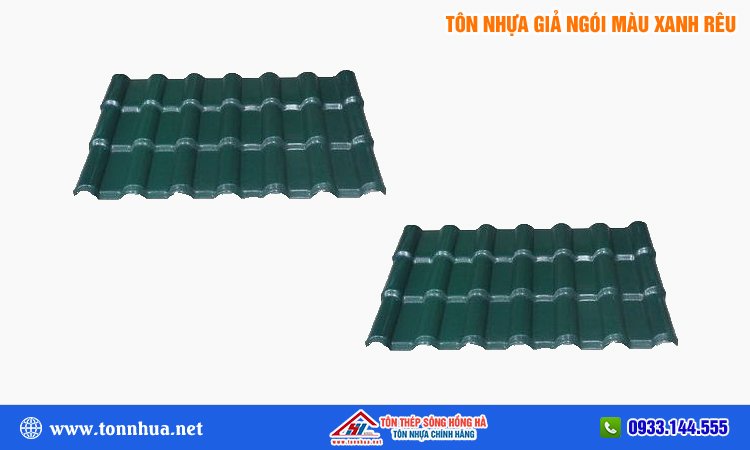 Tôn nhựa giả ngói màu xanh rêu