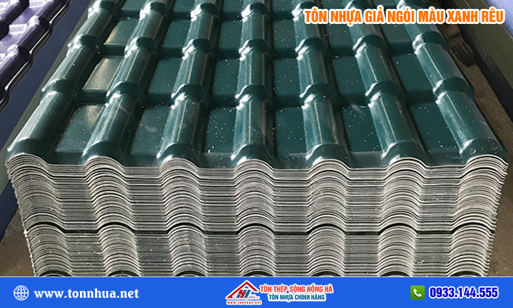 Tôn nhựa giả ngói màu xanh rêu