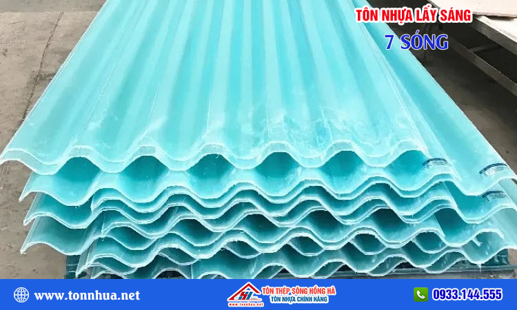 Tôn nhựa lấy sáng 7 sóng