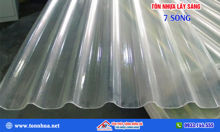 Tôn nhựa lấy sáng 7 sóng