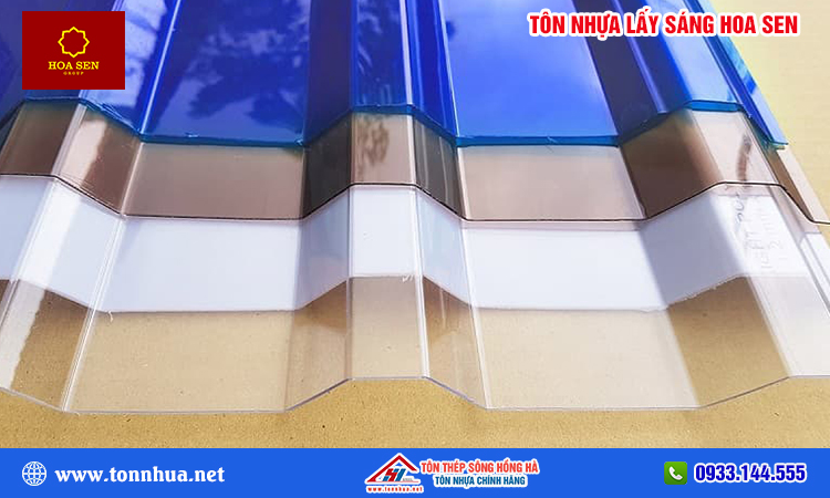 Tôn nhưa lấy sáng Hoa Sen