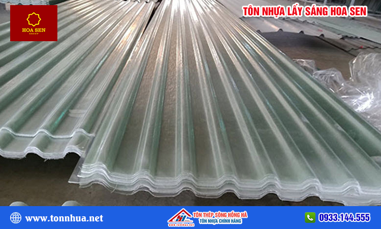 Tôn nhưa lấy sáng Hoa Sen