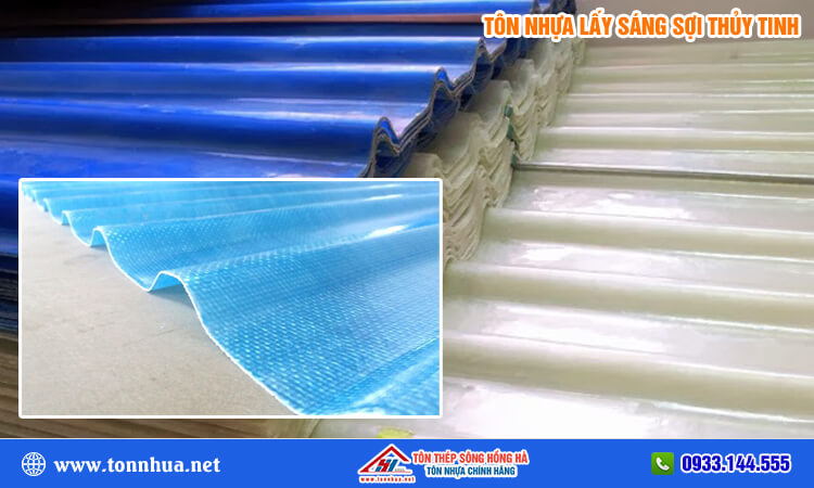 Tôn nhựa lấy sáng sợi thủy tinh