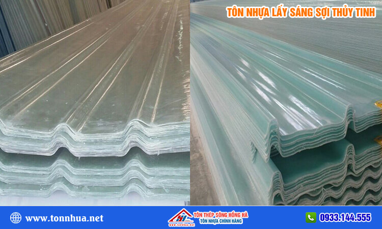 Tôn nhựa lấy sáng sợi thủy tinh