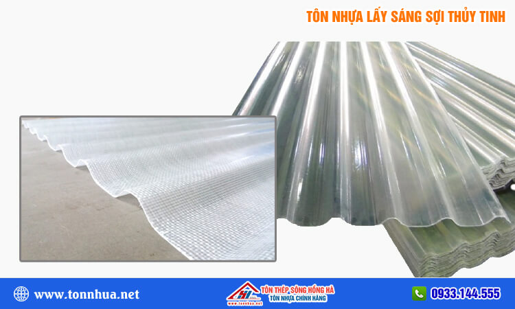 Tôn nhựa lấy sáng sợi thủy tinh