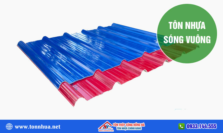 Tôn nhựa sóng vuông