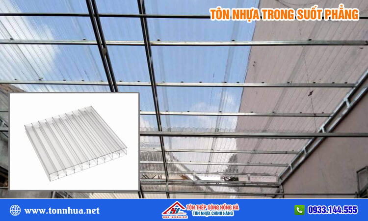 Tôn nhựa trong suốt phẳng 