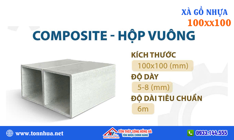 Xà gồ composite 100x100