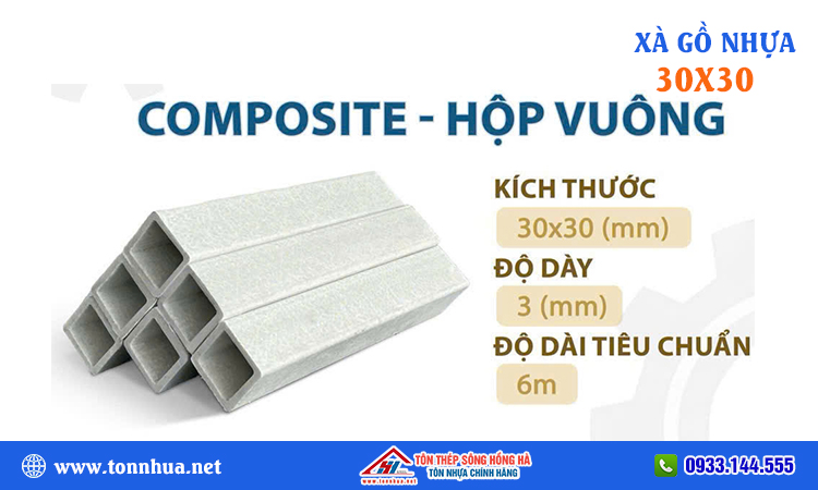 Xà gồ composite 30x30