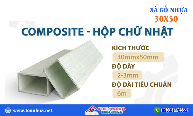Xà gồ composite 30x50