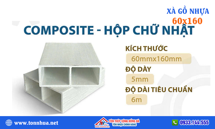 Xà gồ composite 60x160