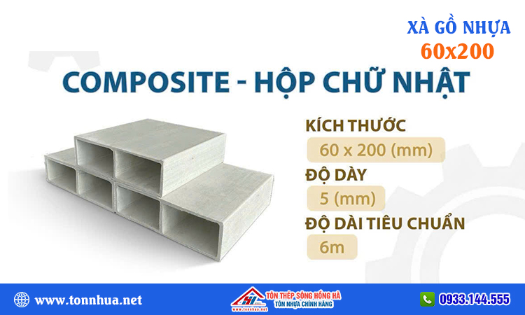 Xà gồ composite 60x200
